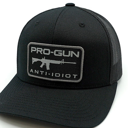 Pro Gun Anti Idiot Woven Patch Hat